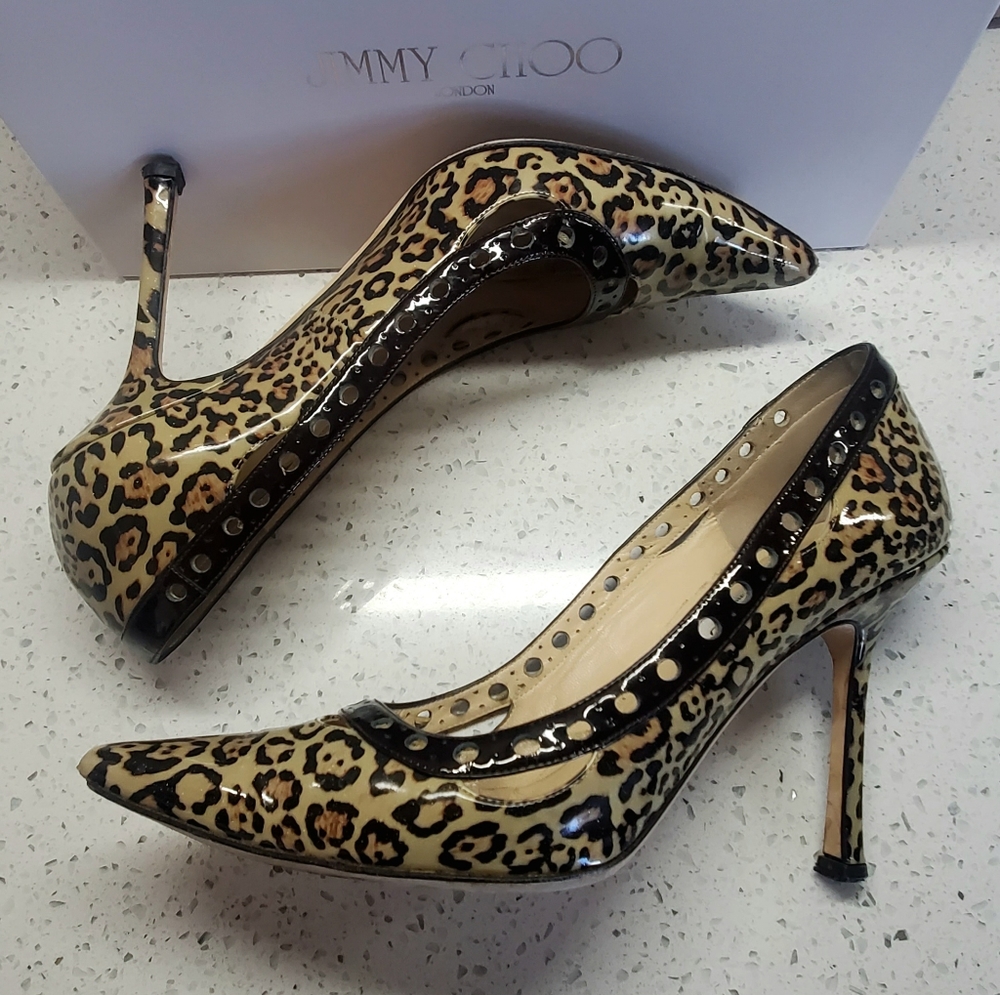 Jimmy Choo Erin. Leopard Print, Pointy Toe Heel. - image 7